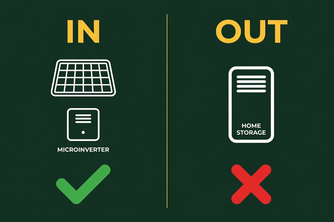 UK plug-in solar rules include panels and microinverters but exclude battery storage systems